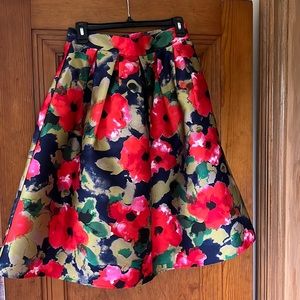 High waisted full skirt